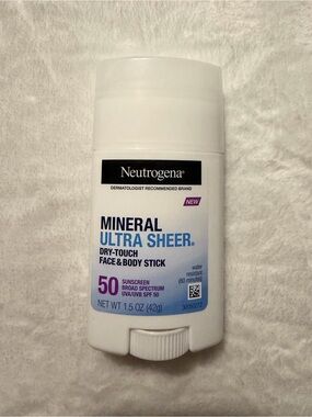 Neutrogena Ultra Sheer Dry Touch SPF 50 Mineral Sunscreen Stick